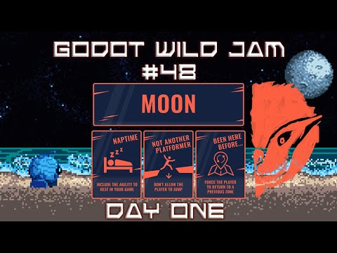 Godot Wild Jam #48 || MOOOOOOOOON! || Day One