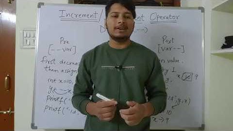 C Tutorial (Hindi) Lecture-15 Increment & Decrement Operator