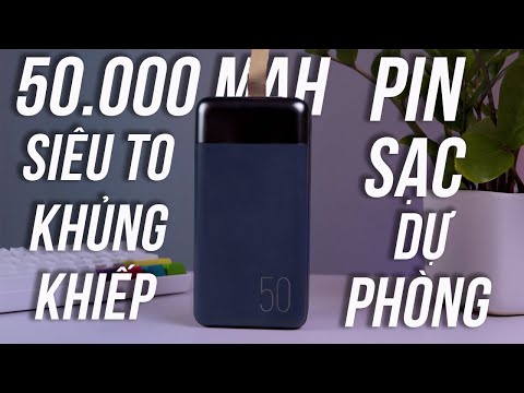 Video Pin sạc dự phòng 50000mAh Remax RPP-200 , Siêu Khủng,... - youtube