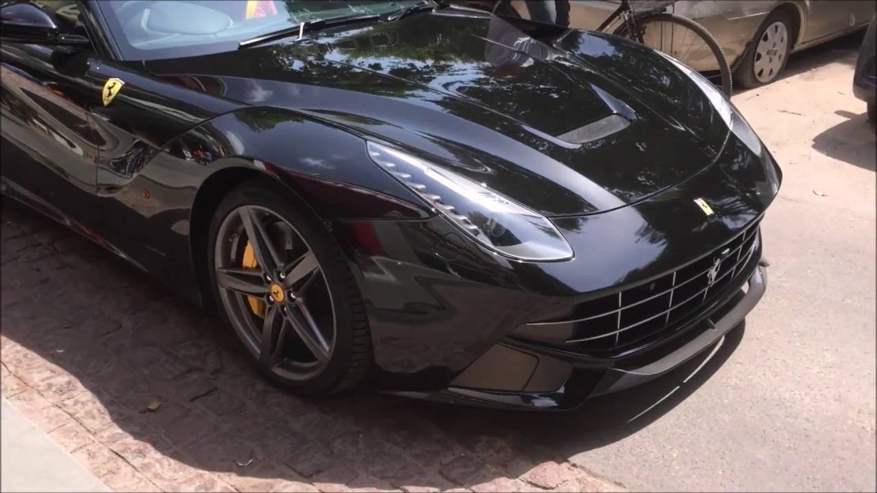 Delhi Supercars Ultra Shiny Black Ferrari F12 Spotted