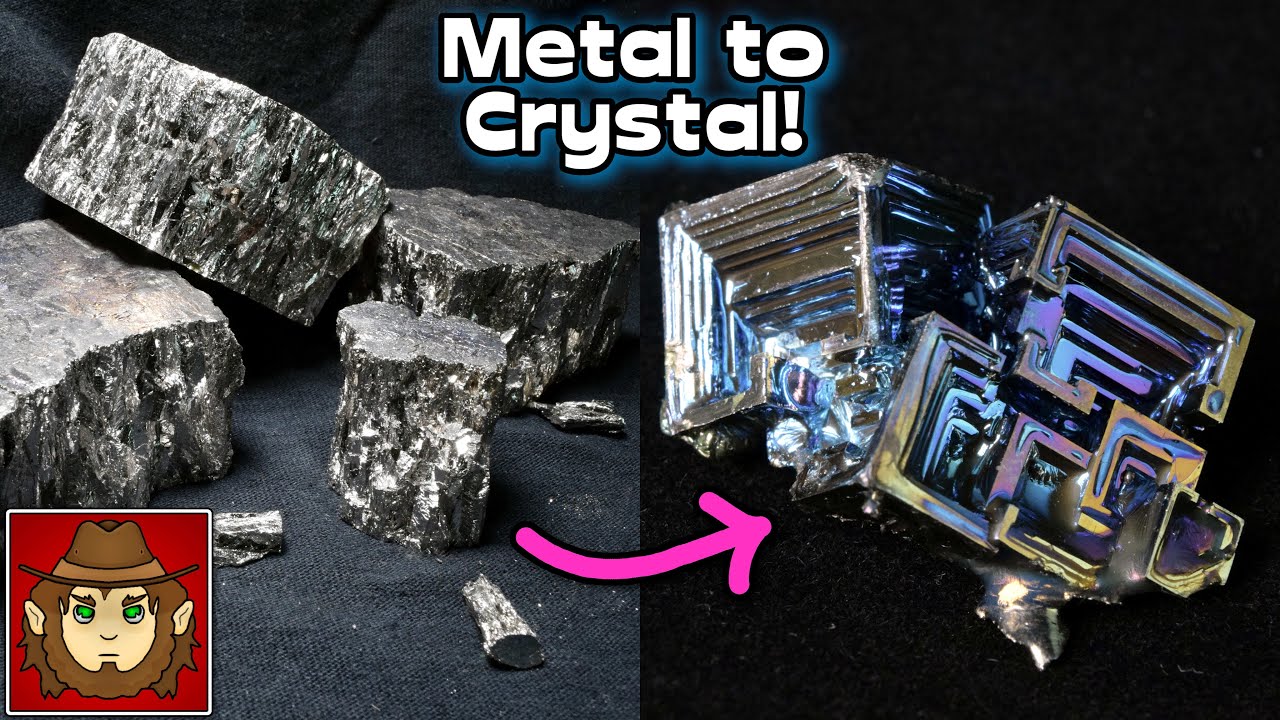 Кристаллы меди. Висмут Вселенная. Metal Crystals. Висмут магнит.