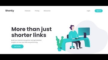Shortly URL shortening landing page