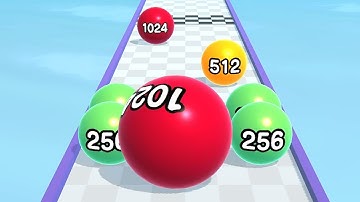 Ball Run 2048 - ASMR Game Very satisfying and relaxing Gameplay Walkthrough MAXFJK4