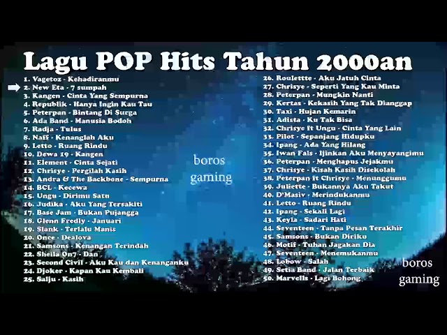 Lagu POP populer Tahun 2000an class=