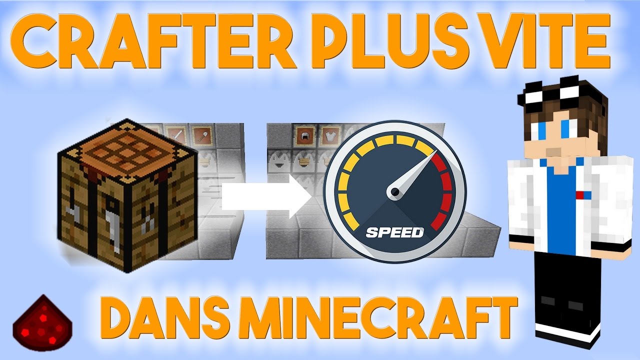 CRAFTER PLUS VITE DANS MINECRAFT ?! | Tuto Redstone - Minecraft [Fr