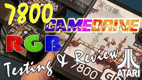 Atari 7800 RGB & Save States :o (GameDrive Testing & Review - Best flash cart for the 7800)