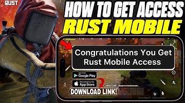 How to Get Rust Mobile Beta Access! (Android/iOS)🔥 Download Link 👀