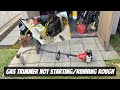 ✅Gas Trimmer Not Working | Starts then Stops & Runs Rough | Weed Whacker Gas Line Replacement