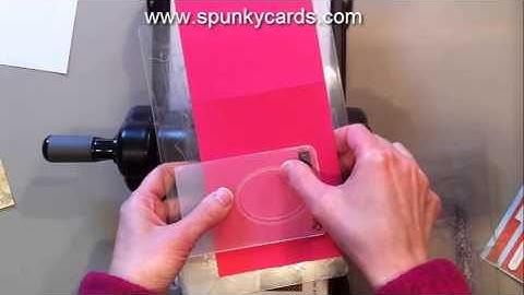 How to use your embossing folder with your Big Shot for dry embossed effects