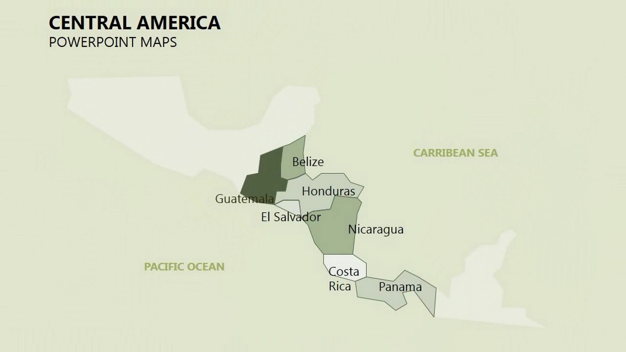 central america maps complete central america powerpoint maps guatemala power point