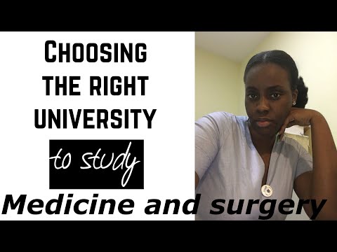 MED SCHOOL CHOICES || choosing the right university to study medicine and surgery