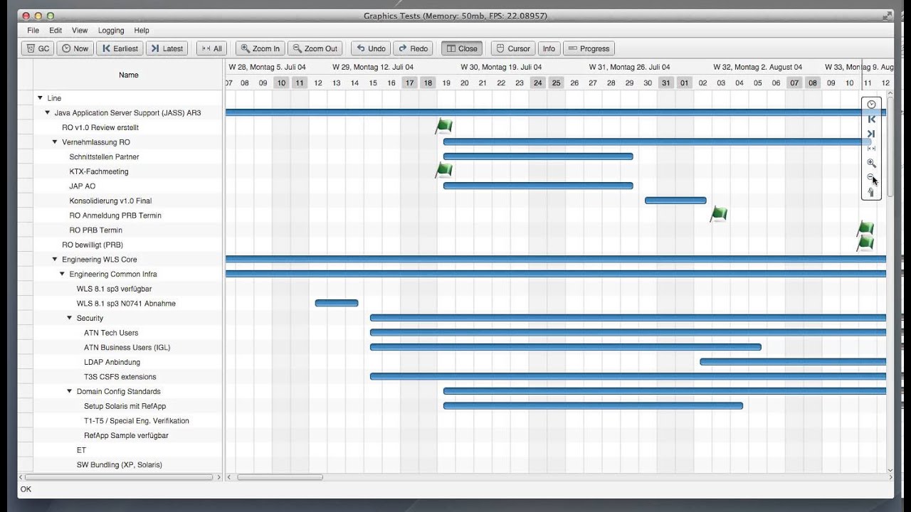 Java Swing Gantt Chart