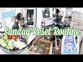 *NEW* SUNDAY RESET ROUTINE | ORGANIZE, CLEAN & GROCERY RESTOCK | CLEANING MOTIVATION
