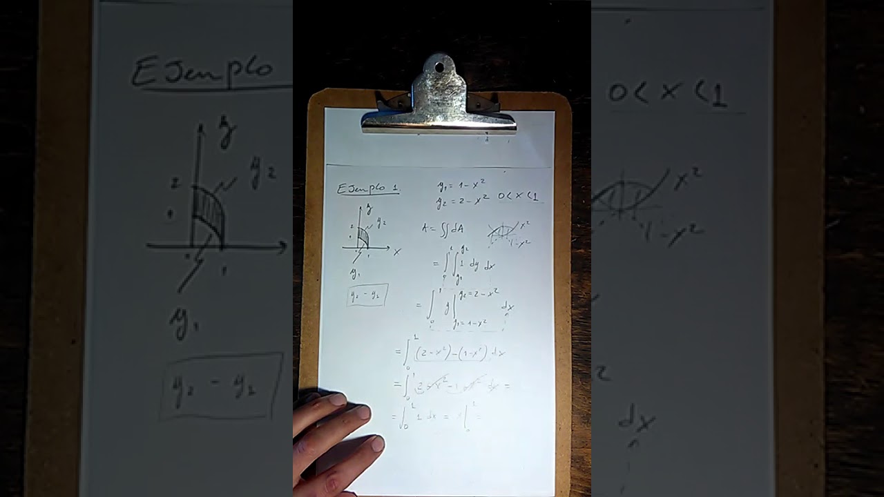 Cálculo de área con integral doble
