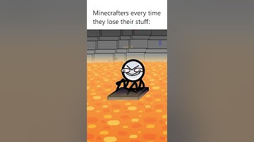 Losing your stuff in Minecraft #shorts