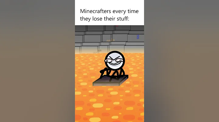 Losing your stuff in Minecraft #shorts