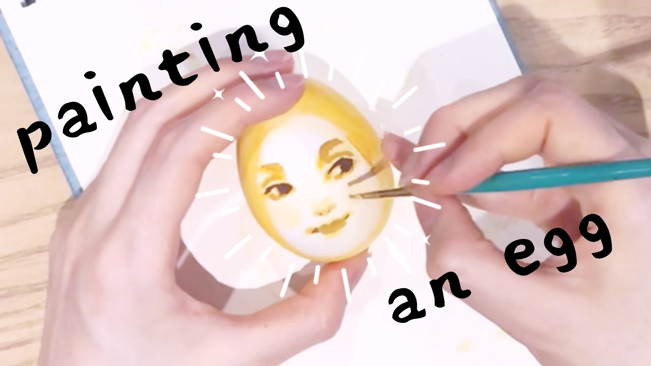 painting eggs for easter!