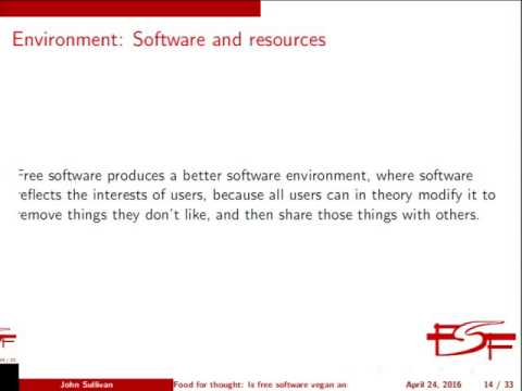 Food for thought: Is free software vegan and open source vegetarian?
