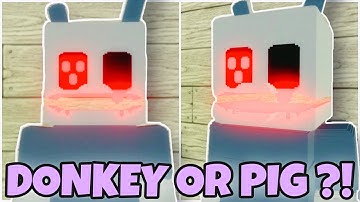 How To Get “DONKEY OR PIG?” BADGE + NIGHTMARE DONKEY PIG MORPH | Piggy RP [W.I.P] | Roblox