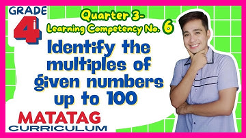 Identify the Multiples of a given Number Grade 4: Q3- Lesson 6 MATATAG Curriculum