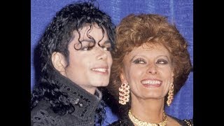 Michael Jackson y Sophia Loren en los American Cinema Awards 1990 (  sub. Español )