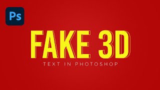 Easy Trick to Create Fake 3D Text Effect in Photoshop