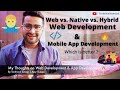 My Thoughts on Web Development & Mobile App Development - Which is better ? 🔥