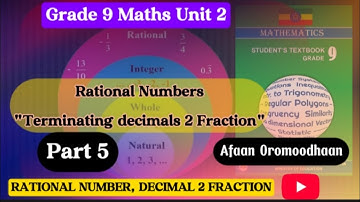 Grade 9 Maths Unit 2 | Learn Rational Number and Decimal Conversions in Detail in Afan Oromo(Part 5)