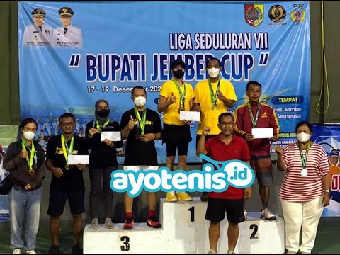 Liga Tenis Jember: Bonit Wiryawan Juara, Profesor Soetriono Borong 2 Medali