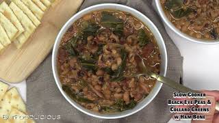 Bring in the new year with black eye peas & collard green using ham bone.