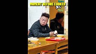 🪞 He scared himself. 😂 #Funny #Comedy #Food #Mirror #LOL