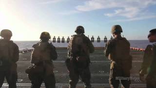 USMC Combat Marksmanship aboard ship - SSgt David Muñoz (11th MEU)