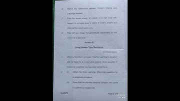 CLASSICAL MECHANICS || M.Sc.1sem physics Paper||#classicalmechanics|| #msc1sem#sridevsumanuniversity