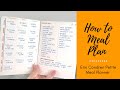 How I Meal Plan | Erin Condren Petite Journal