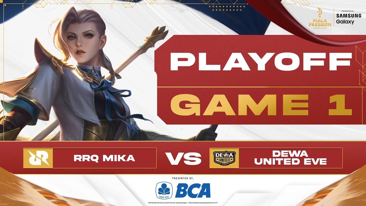 (MLBB WOMEN) RRQ MIKA VS DEWA UNITED EVE -  GAME 1 - PLAYOFF