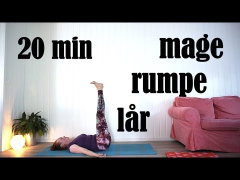 20 minutter Yoga for Mage, Rumpe, Lår