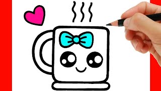 How to draw a mug | Easy drawings