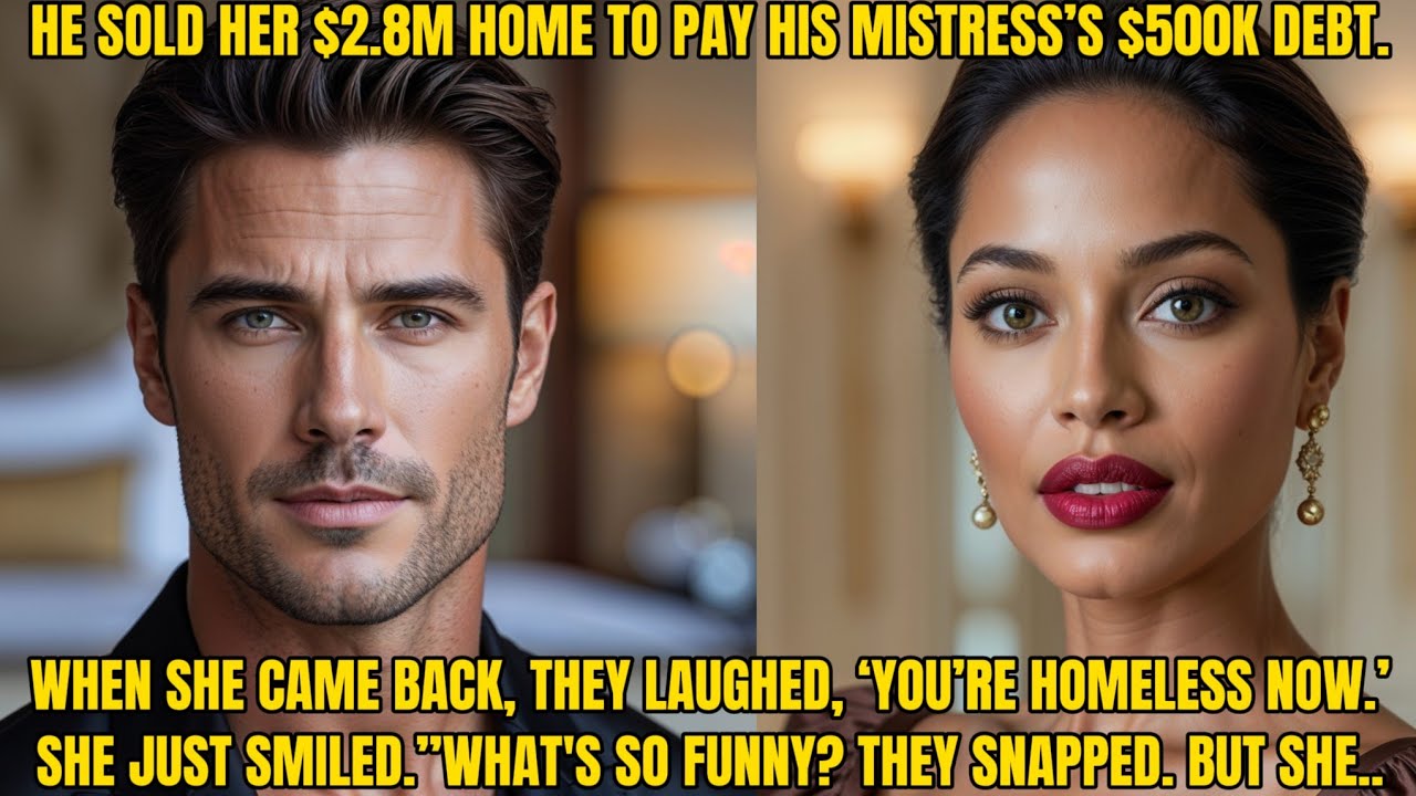 “Billionaire Husband Sold Her $2.8M House for His Mistress’s $500K Debt—She Smiled and Said 4 Words