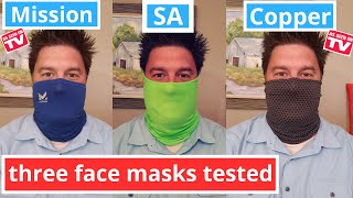 Mission Cooling Mask vs Copper Fit Mask vs SA mask: 3 gaiter masks tested