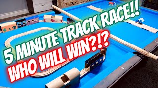 Epic 5-Minute Train Track Challenge! 🚂⏱️ Who Will Win?!?