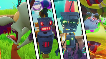SpongeBob Battle for Bikini Bottom Rehydrated - All Robot Enemies Intro Cutscenes