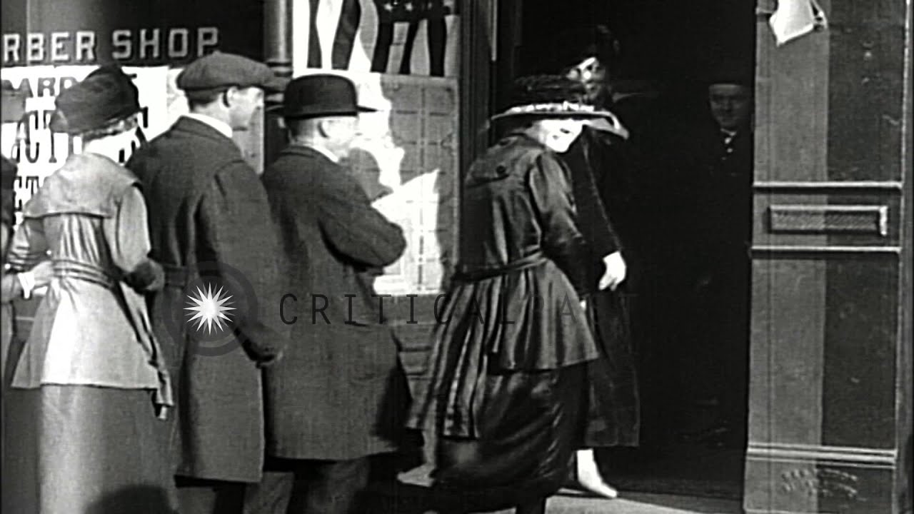 Women for the first time stand in line to vote in the gubernatorial