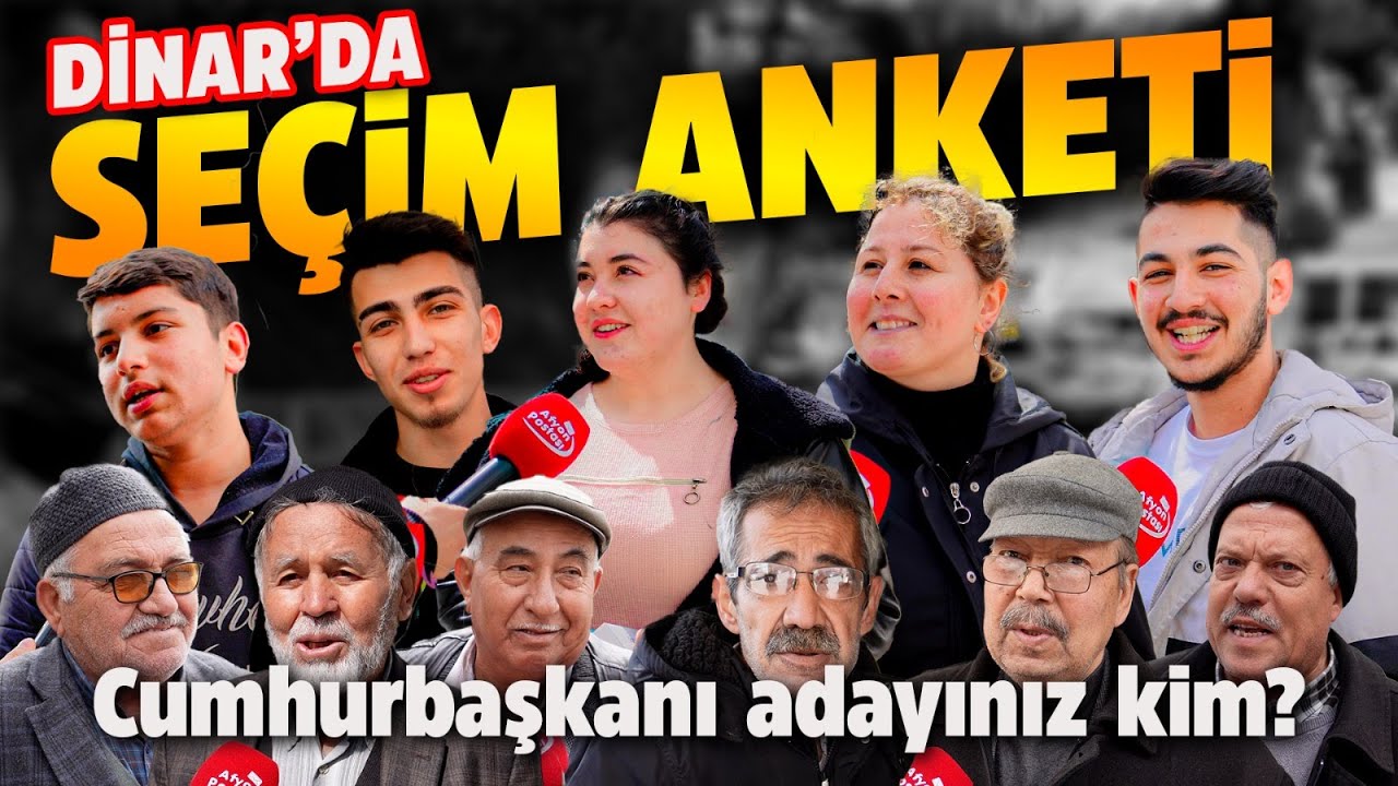 Seçim anketi yaptık: Cumhurbaşkanı adayınız kim? - DİNAR (sayaçlı anket)