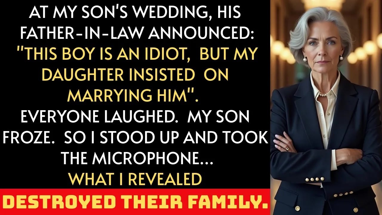 His father in law called him an idiot at the wedding — so I revealed a secret that shattered them