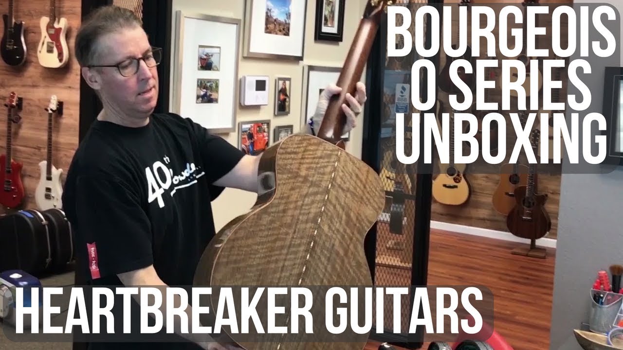 Bourgeois 0 Redwood over English Walnut Acoustic Guitar Unboxing