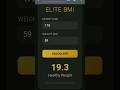 The Only BMI Tool You Need 🥂 | Elite Fitness Tech #Shorts #ytshorts #coding #abdominalworkout