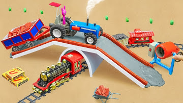 DIY Science Project | How to Build a Concrete Bridge Using a Homemade Mini Road Roller