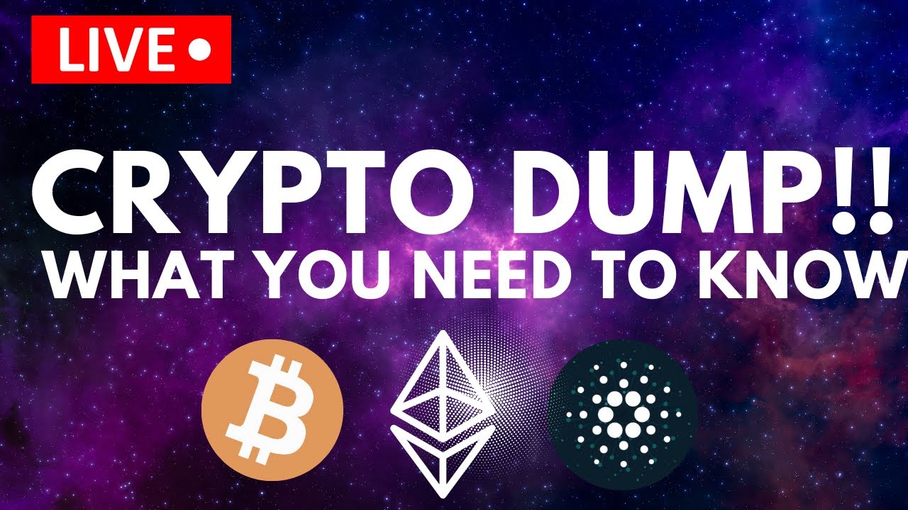 CRYPTO DUMP LIVE ETH BTC ADA Market Correction WHAT YOU NEED TO KNOW YouTube