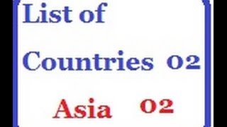 List of Countries 02