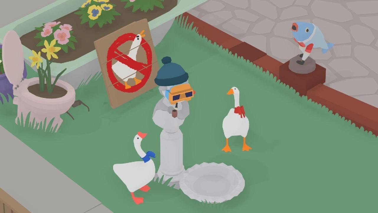 Untitled Goose Game Geese Fun Last One To The Picnic Blanket Is A Rotten Goose Egg YouTube